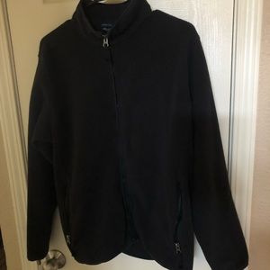 Black cozy zipper sweater